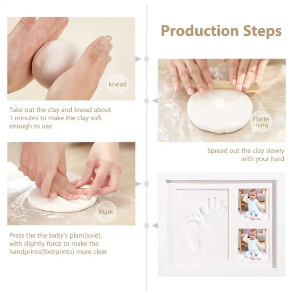 Baby Hand Foot Print Photo Frame Kit - Image 4