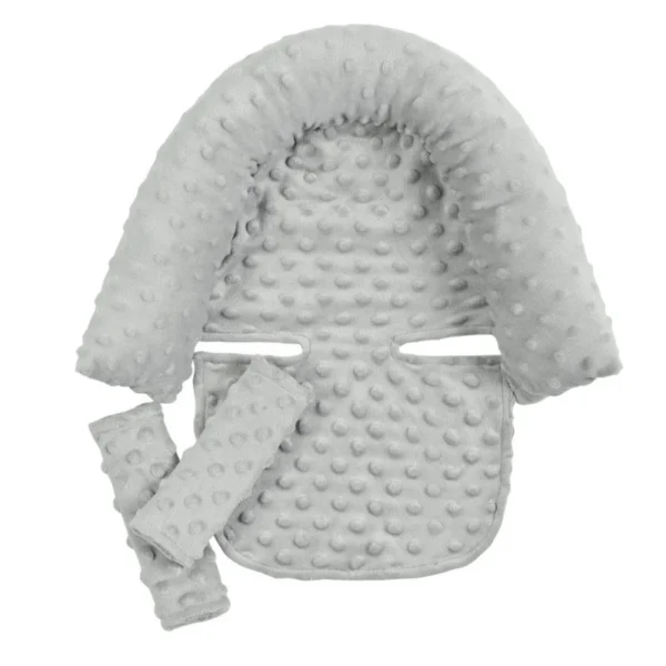 Baby Car Sleeping Head Support Pillow with Matching Seat Belt Strap Covers - Image 5