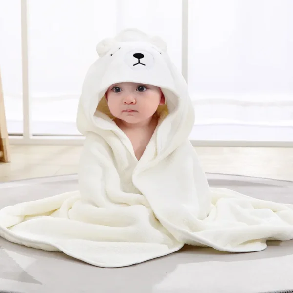 Baby Hooded Bath Towel 80cm x 80cm - Image 7