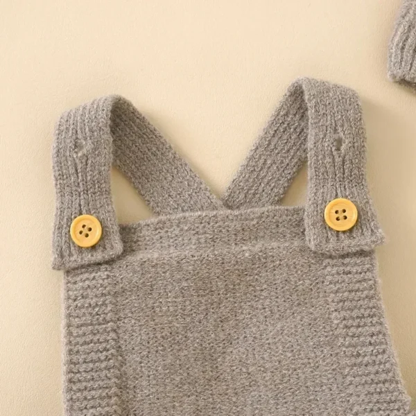 Baby Boy Knitted Romper & Hat - Image 4